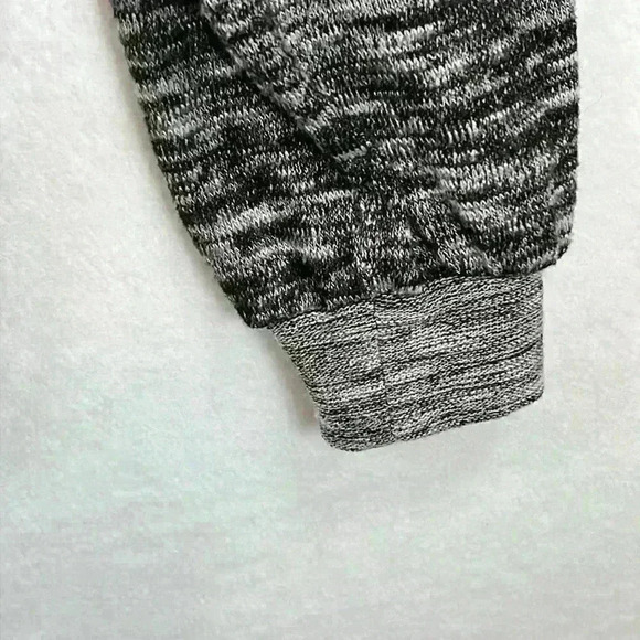 Coco + Jaimeson Sweater Women’s Medium (8-10) Heathered Black Faux Wrap - Picture 5 of 10